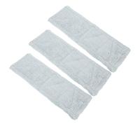 Vaguelly Lingettes de Nettoyage Microfibre en Corail 3pcs, Têtes de Balai à Franges Efficaces, Double Usage Humide et Sec, Couleur Vert Clair, pour Entretien Ménager Élégant