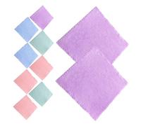Vaguelly Lingettes Démaquillantes Serviettes Carrées 25x25 Cm Lot de 10 en Microfibre Corail Faciles à Transporter Ultra Douces Couleur Aléatoire pour Femmes Visage la Maison Voyage