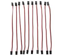 Vaguelly Lot de 10 câbles d'extension RC, 60 Fils Femelles vers Femelle, pour modèles réduits d'avions, d'hélicoptères, de Voitures, Accessoires de Bricolage