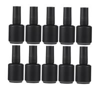 Vaguelly Lot de 10 Flacons Vides en Verre 15Ml pour Vernis à Ongles Brosse Bouteilles de Rangement Étanches pour DIY Outils de Manucure