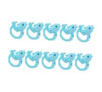 Vaguelly Lot De 10 Hochets En Forme De Dauphin Pour La Dentition Pour Instrument De Musique Éducation Précoce Couleur Aléatoire