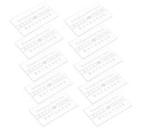 Vaguelly Lot de 10 Pièces de Remplacement en Verre pour Interrupteur D'alarme Incendie Manuel, Couverture Étanche Résistante à Haute Température pour Protection D'urgence