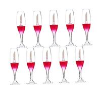 Vaguelly Lot De 10 Tubes Vides En Verre À Vin Glaçage À Lèvres Gloss Rouge À Lèvres Bouteille Rosée Contenant Pour Kit De Parfum DIY Crème Cosmétique Hydratant Transparent
