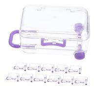 Vaguelly Lot De 12 Boîtes À Roulettes Pour Bonbons De Mariage Valise Mini De Rangement Pour Vêtements Petite Mallette De Transport De Rangement Sous Vide Décorations De Fête