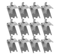 Vaguelly Lot de 12 Crochets en Acier Inoxydable 1,5 Mm pour Étagères de Réfrigérateur Congélateur, Clips de Support sans Perçage pour Organisation des Espaces de Rangement