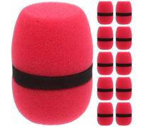 Vaguelly Lot de 12 housses de protection pour microphones portables, coupe-vent et résistantes aux éclaboussures, idéales pour l'enregistrement KTV et la diffusion en direct.