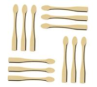 Vaguelly Lot de 12 Mini Spatules de Maquillage en Abs Doré, Petites Cuillères Cosmétiques pour Crème et Masque, Applicateurs Hygiéniques pour Soins Peau, Usage Voyage et Quotidien