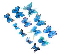 Vaguelly Lot de 12 Pinces à Cheveux Bohèmes Décoratives en Plumage Colorées Bleu Roi, Accessoires Légers pour Femmes et Filles, pour Vacances, Fêtes et Coiffures Estivales