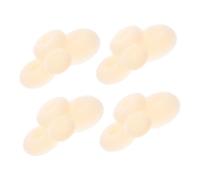 Vaguelly Lot De 16 Beignets Pour Chignons Et Sèche-Cheveux Pour Femmes En Nylon Et Soie Beige