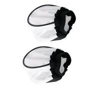 Vaguelly Lot de 2 Abat-Jours Souples en Tissu Blanc pour Flash Externe Couverture Légère Photo pour Adoucir Lumière Accessoires Photo Portrait et Vidéo Taille Petite Compatible avec