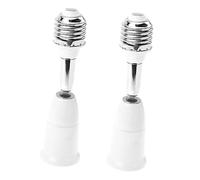 Vaguelly Lot De 2 Adaptateurs E27 Vers E27 Convertisseur De Lumière Led à Vis Adaptable Pour Ampoules Led Incandescence Pour Ateliers Et Garages