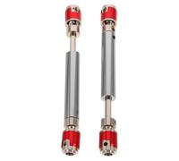 Vaguelly Lot de 2 Arbres de Transmission RC en métal : Arbre de Transmission réglable de 112 à 155 mm, Robuste, Compatible avec Les chenilles 1AXIAL SCX10 D90