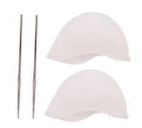 Vaguelly Lot De 2 Bonnets De Surligneur En Silicone Bonnets De Chimio En Soie Brosses À Cheveux Pour Salon De Coiffure Aiguille Pour Surligner Bonnet De Glaçage Professionnel Kit De