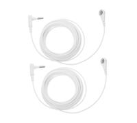 Vaguelly Lot De 2 Câbles De Mise À La Terre Pour Tapis Connecteur Universel En Pvc Blanc