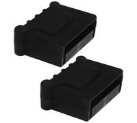 Vaguelly Lot de 2 Embouts en Caoutchouc Épais 30X70 MM pour Pieds D’Échelle Aluminium Patins Antidérapants Résistants à L’Usure Protections Stables pour Escabeaux Domestiques et