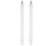 Vaguelly Lot de 2 Manches de Brosse de Toilette en Plastique, Accessoires Vis Apparente M10, Légers et Solide, Adaptés à L'Entretien Salle de Bain