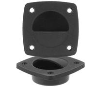 Vaguelly Lot de 2 Poignées de Tirage Affleurantes en Nylon pour Trappe de Pont Bateau, Anneau de Traction Encastré Marine, Poignées Encastrées pour Armoires et Tiroirs de Caravane,