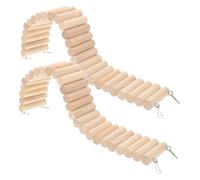 Vaguelly Lot De 2 Ponts Échelle pour Hamster Parcours d'obstacles Cage À Hamster Petit Pont Échelle pour Cochon d'Inde Échelle Suspendue pour Hamster Cadre d'escalade pour