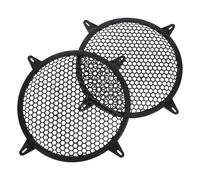 Vaguelly Lot De 2 Protections pour Subwoofer Accessoires De Mise À Niveau pour Autoradio Grille Ronde en Maille Protection pour Haut-Parleur Et Cône De Woofer