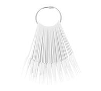 Vaguelly Lot De 2 Set De Sets De Roues Éventail Présentation Ongles 40 Plaques Blanches Conseils Nail Art Pratique Entraînement Anneau Rond