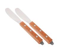 Vaguelly Lot de 2 Spatules Applicatrices de Cire Métallique 3 Pouces Antiadhésives Réutilisables pour Épilation Visage et Corps Femmes Usage Domestique et Institut