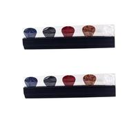 Vaguelly Lot De 2 Supports De Médiators Noirs L905 avec Médiator pour Guitare pour Performance sur Scène 5 Pièces X 2