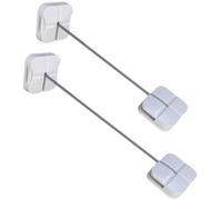 Vaguelly Lot De 2 Verrous De Sécurité Pour Enfants, Verrouillage Bébé Pour Armoires Et Tiroirs, Longueurs Standard Et Allongée, Plastique Résistant, Protection Maison Pour Jeunes Enfants, Usage