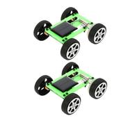 Vaguelly Lot De 2 Voitures pour Enfants Kit De Construction De Petites Voitures À Énergie Solaire À Énergie Solaire Verte