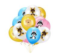 Vaguelly Lot de 20 Ballons en Latex Imprimés 30 Cm pour Anniversaire Animal de Compagnie, 12 Pouces, 4 Motifs Chiens, Décoration Fête sans Ruban