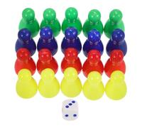Vaguelly Lot de 20 Dés de Jeu en Plastique Accessoires de Jeu de Société Colorés Petits pour Échecs pour Enseigner Les Mathématiques Jeux de Table