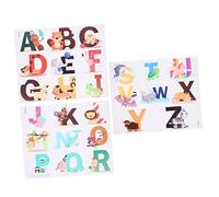 Vaguelly Lot De 26 Autocollants Alphabet Non Animaux En Eva Pour Enfants Jouets Éducatifs Et Outils Dapprentissage.