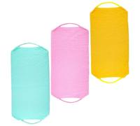 Vaguelly Lot de 3 Brosses Dorsales Pliables en Polyester et Nylon, Lingettes Exfoliantes Double Face pour Éliminer les Peaux Mortes, Bain