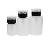 Vaguelly Lot De 3 Flacons De Dissolvant À Pompe Pour Vernis À Ongles Vides Noirs