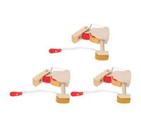 Vaguelly Lot de 3 Talons de Marteau en Bois pour Piano Droit Pièces de Rechange pour Mécanisme de Vertical Accessoires de Réparation pour Pianos Compatible Réparation et Accordage