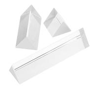 Vaguelly Lot De 3 Triangulaires en Cristal : Optiques, Verre, Enseignement De La Physique, Spectre De Lumière Réfractée, Arc-en-Ciel, Accessoires De Photographie