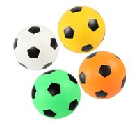 Vaguelly Lot de 4 Ballons de Football Gonflables pour Garçon et Filles 15 CM Jouet Coloré Activités Intérieures et Extérieures Fêtes Jeux