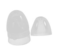 Vaguelly Lot De 4 Bouchons Universels à Col Large Pour Biberons Bébé, Plastique Solide Transparent, Couvercles De Protection Anti-poussière, Adaptés Usage Quotidien Et Voyage