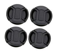 Vaguelly Lot De 4 Cache-objectifs D'appareil Photo 52 Mm en Plastique Robuste Protection Antipoussière pour Photographes Accessoires De Caméra Précision Et Durabilité Couleur Noire
