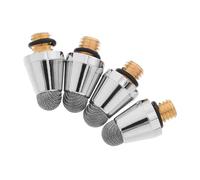 Vaguelly Lot de 4 Embouts de Stylet Capacitif 5 Mm en Tissu Conducteur Résistant, Remplacement pour Stylo Tactile M5 Filetage Externe, Usage Professionnel sur Écrans Tactiles, Couleur Gris