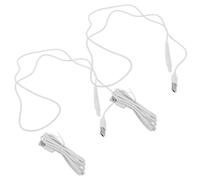 Vaguelly Lot De 4 Hydropulseurs Portables Avec Câble De Chargement USB Et Cordon De Charge Rapide Pour Irrigateurs Buccaux Sans Fil, Nettoyage Optimal À Domicile Et En Voyage, Blanc