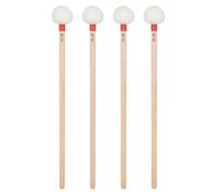 Vaguelly Lot de 4 maillets pour timbales : baguettes de percussion en feutre, manche en bois pour débutants et professionnels, batteur de percussion souple pour xylophone