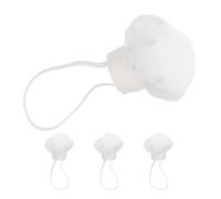 Vaguelly Lot de 4 Mini-toques de Chef pour poupées de 10 à 15 cm, Accessoires pour Petites poupées, Toque Blanche pour Jeux de rôle, décoration de Maison de poupée et projets de Bricolage