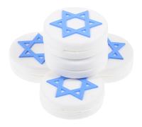 Vaguelly Lot de 5 Amortisseurs de Raquette de Tennis en Silicone Absorption des Vibrations et Design Drapeau National pour Accessoires Tennis