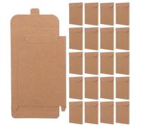 Vaguelly Lot de 50 boîtes d'expédition en carton, enveloppes de rangement pour documents photo, courrier professionnel, bijoux, artisanat, marron clair
