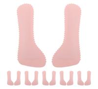 Vaguelly Lot de 6 paires de coussinets pour talons hauts : semelles antidérapantes et amortissantes - Coussinets invisibles auto-adhésifs 3/4 - Semelles antidérapantes pour sandales à bout ouvert