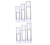 Vaguelly Lot de 6 Vaporisateurs Cosmétiques de Voyage 100Ml Flacons sous Vide Réutilisables Vaporisateurs à Pression pour Maquillage et Lotion Voyages
