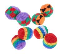 Vaguelly Lot De 8 Sacs De Sable pour Maternelle Jouets pour Chat Balle De Jonglage Jouets pour Chaton Sac De Pied Balles Tricotées pour Enfants De Fête en