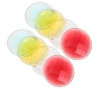 Vaguelly Lot de 8 Set de Lentilles Kaléidoscopiques Prismes Haute Définition 38x5mm en Plastique Coloré pour Bricolage, Réparation et Création de Kaléidoscopes Artisanaux
