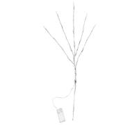Vaguelly Lumière Décorative LED sur Branche d'arbre Argentée 2 Pièces en Plastique et Fil de Fer pour Décoration de Chambre et Accessoires Photo