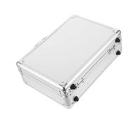 Vaguelly Mallette Aluminium Rigide Boîte à Outils Portable Étui De Rangement Multifonctionnel avec Loquet De Sécurité